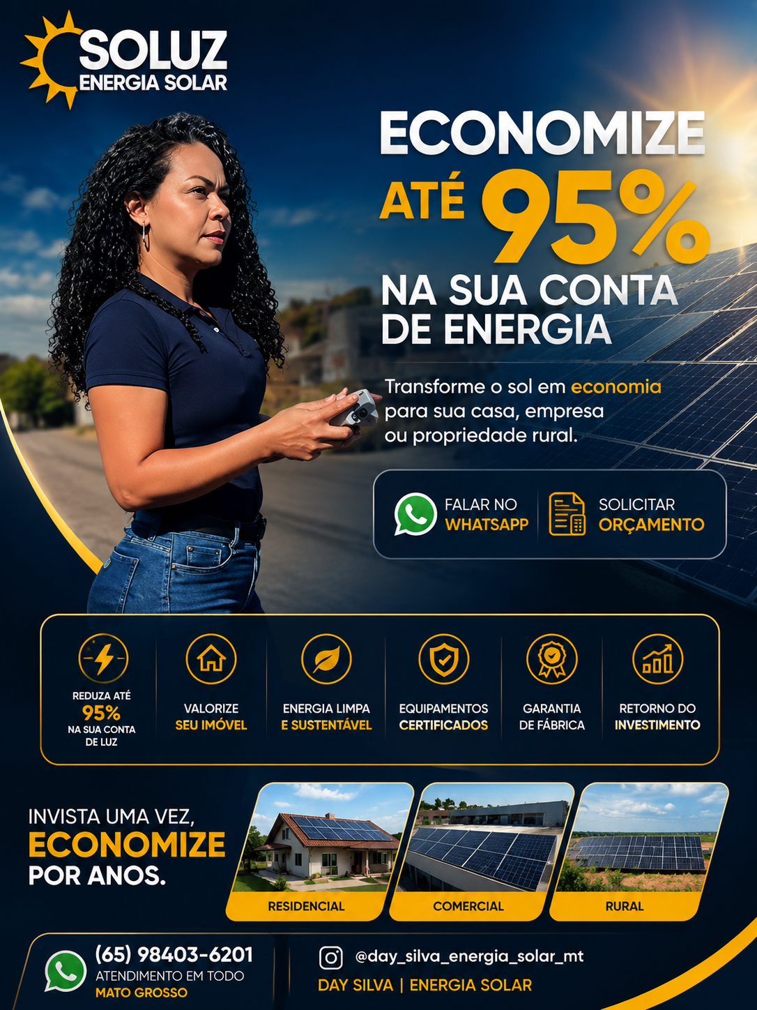 Promoção Copa - Day Silva Energia Solar - Economize até 95%
